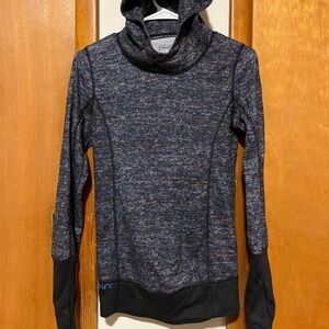 Women's Dakine Heather multicolored hooded base layer- size medium.
